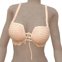 Mahiki Pure Cream Crochet Bralette