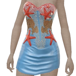 Mahiki Pearl Embellished Starfish Mini Dress