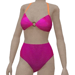 Mahiki Fushia Metallic Swimsuit