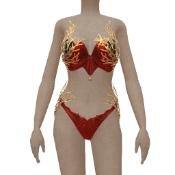 Mahiki Coral Reef Swimwear - Red