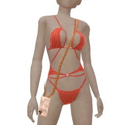 Mahiki Tangerine Tide String Bikini