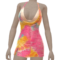 Mahiki Rainbow Colours Mini Dress