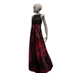 Eliza J Party Prestige Floral Maxi Dress in Black