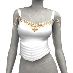 Mon Coeur Dappled Gold Crop Top