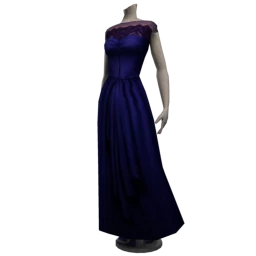 Evelina Navy Blue Bridemaids Dress
