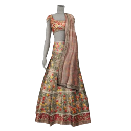 Mondial Temple Magnolia Lehenga