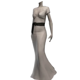 Heiress Evening Gown - White