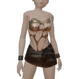 Nova Noir & Silver Metropolis Dress