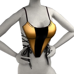 Nova Black and Gold Crop Top