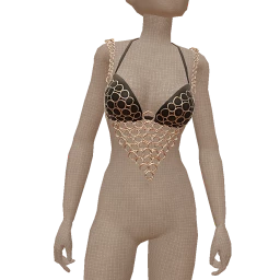 Nova Chained Black Crop Top