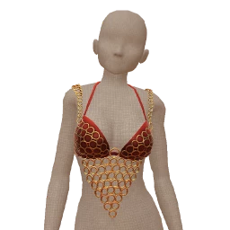 Nova Chained Red Crop Top