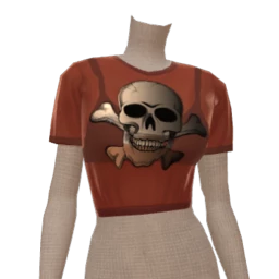 Delirious Skull Crop Top