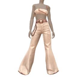 Ikon Elite Couture White Belted Watch Jeans With Chain Hems Outfit