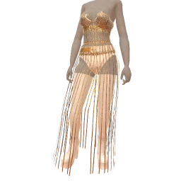 Ikon Elite White And Gold Chain Outfit