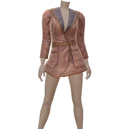 LHC Crystal Tweed Suit Jacket Mini Dress