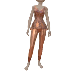 Ikon Elite Crystal Mini Dress With Leather Leggings