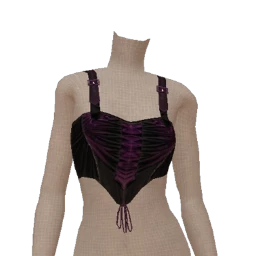 Delirious Purple Velvet Vampiress Corset