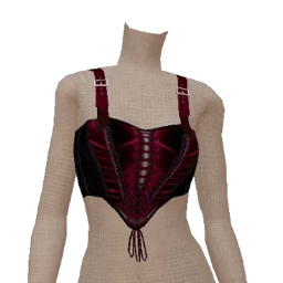 Delirious Red Velvet Vampiress Corset