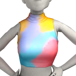 Foal Paper Rings Cropped Top