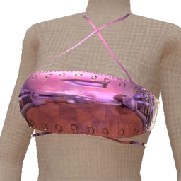 Cloud Nine Purple Check Boob Tube