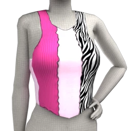 Cloud Nine Pink Zebra Crop Top