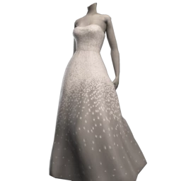 Sparkle Ball Gown - White