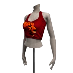 Halterneck Croptop - Cheetah