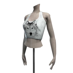 Halterneck Croptop - Wild Wolf