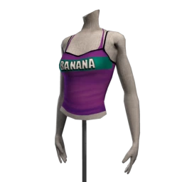 Retro Fitness Vest - Purple Banana