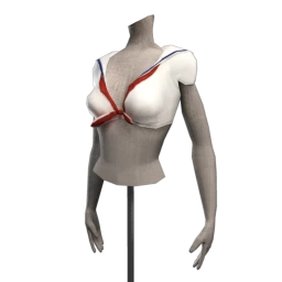 "Cadet Cadence" Naval Crop Top