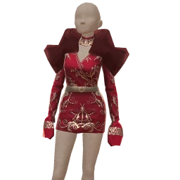 Ikon Elite Luxe Plush Velvet Fur Collar Winter Mini Dress