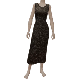 Scoop Cut-Out Sparkle Dress