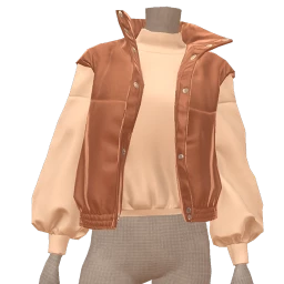 Scoop Faux Leather Puffer Vest