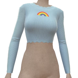 Cloud Nine Rainbow Baby Blue Sweater