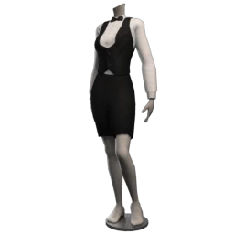 SHFTR Black Tie Waitress Uniform