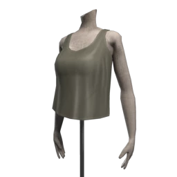 Foal Silk Drape Vest-  Grey