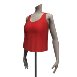 Foal Silk Drape Vest - Vibrant Red