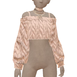 Yume White Cozy Cropped Knit Top