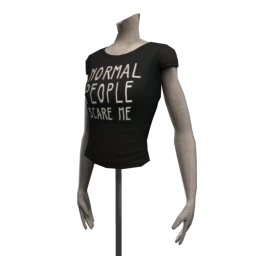 Delirious Squid 'Normal People' T-Shirt - Black