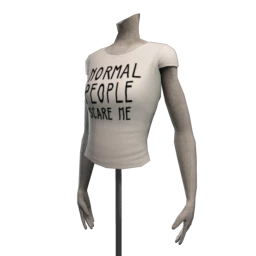 Delirious Squid 'Normal People' T-Shirt - White