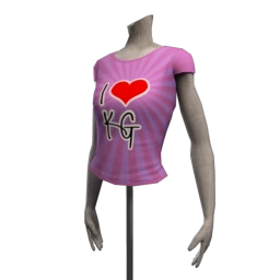 I Love KG T-Shirt (For Female)