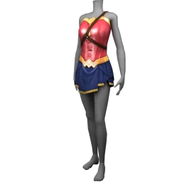Wonder Woman Warrior Corset and Skirt Costume Set