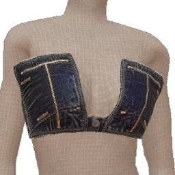 USAesthetics Vintage Stitch Denim Top