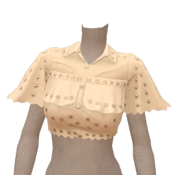 USAesthetics Coastal Cream Cropped Star Top