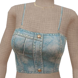 USAesthetics Denim Sweetheart Tank