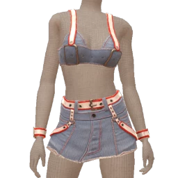 USAesthetics Denim Belted Outfit