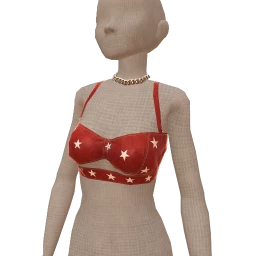 USAesthetics Belted Waist Pleather Cropped Top