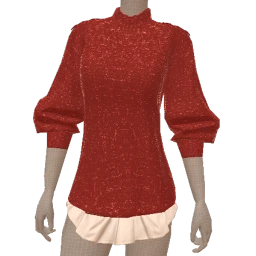 Front Row Red Glitter Shirt Dress