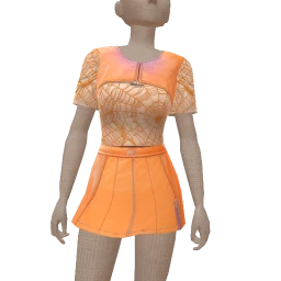 Cosmos Spider Girl Orange Web Halloween Costume