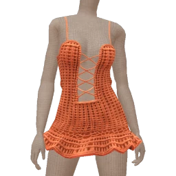 USAesthetics Citrus Crush Crochet Dress
